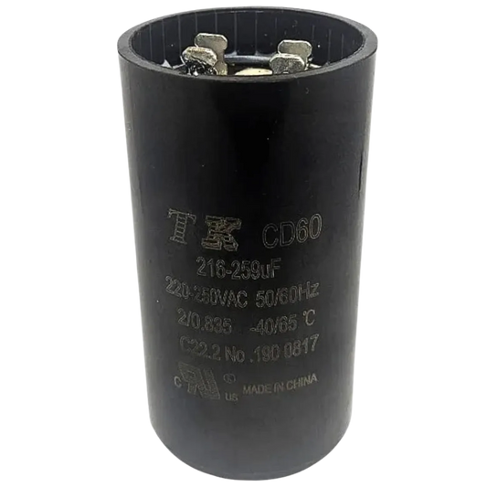 Capacitor De Partida 216uF-259uF 220/250V 46x70mm (Fast-on)