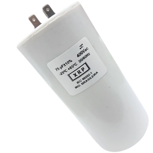 Capacitor De Partida 75uF 400V 60x120mm (Fast-on)