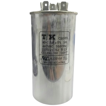 Capacitor De Partida 40uF+7,5uF 440V 55x105mm (Fast-on)
