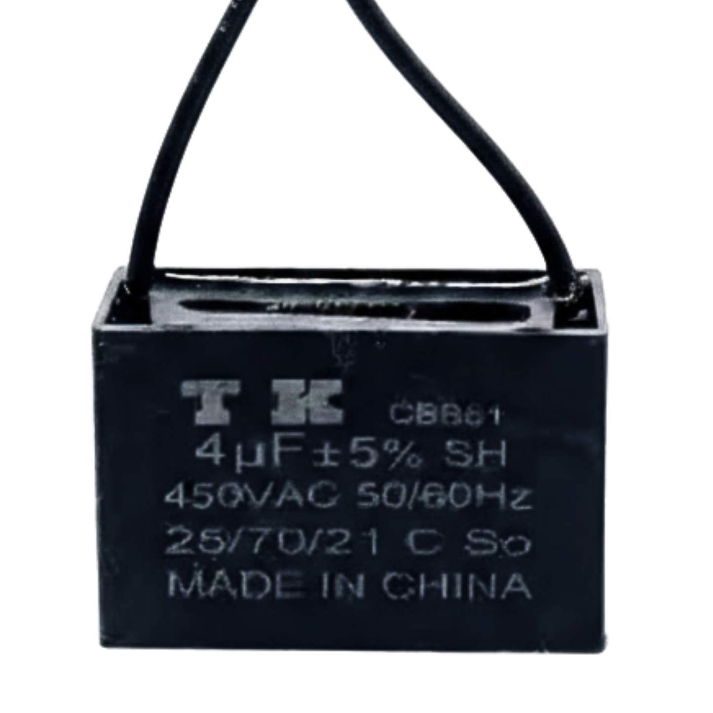 Capacitor De Partida CBB61 4uf 450V (2Fios)
