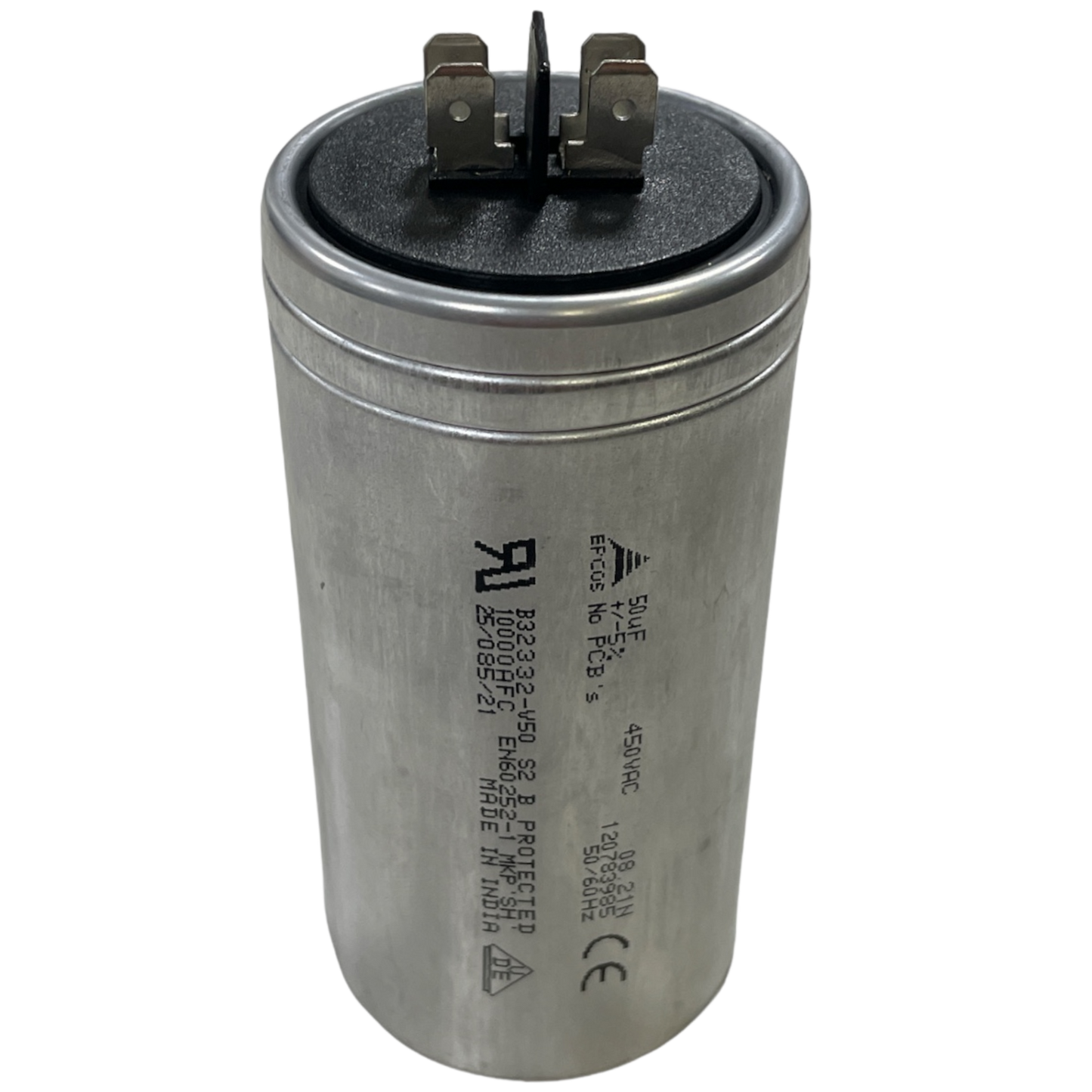 Capacitor De Partida 50uF 450V 53x105mm (Fast-on)