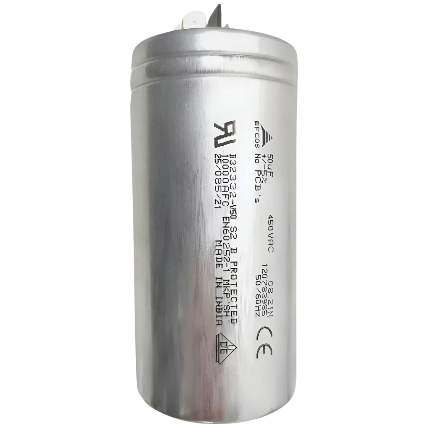 Capacitor De Partida 50uF 450V 53x105mm (Fast-on)