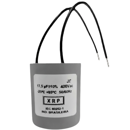 Capacitor De Partida 17,5uF 400V 49x43mm (2Fios)