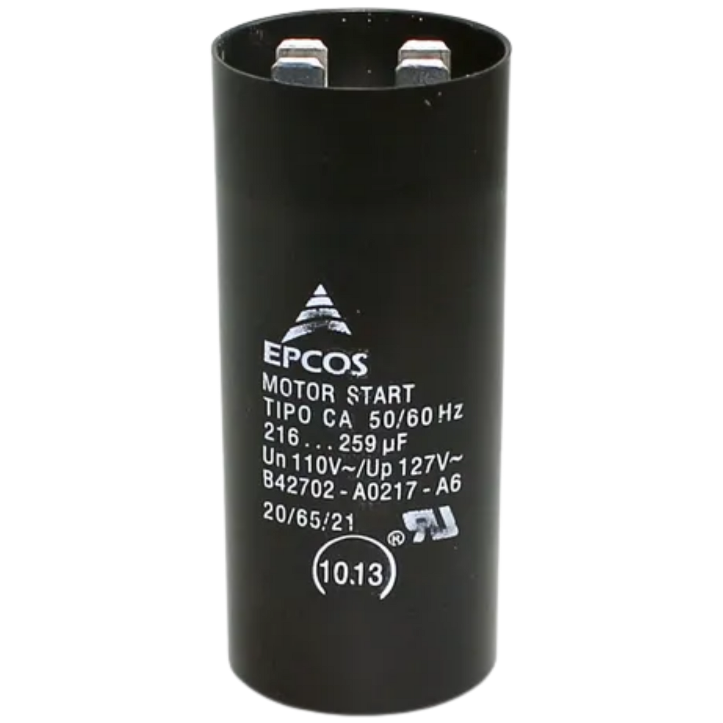 Capacitor De Partida 216uF+259uF 110V 36x70mm (Fast-on)