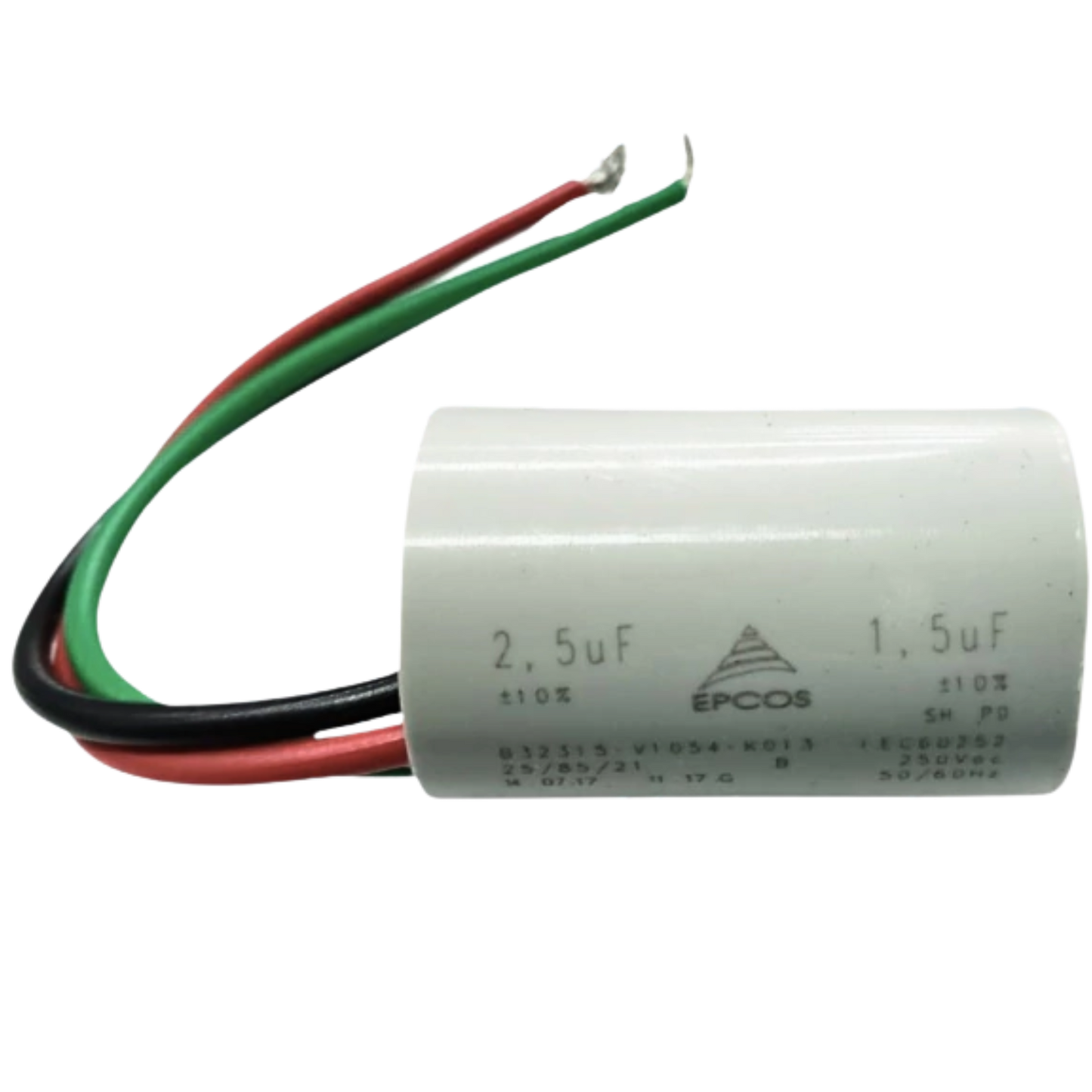Capacitor De Partida 1,5uF+2,5uF 250V 27x47mm (3Fios)