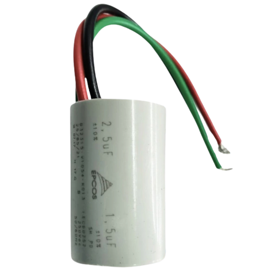 Capacitor De Partida 1,5uF+2,5uF 250V 27x47mm (3Fios)