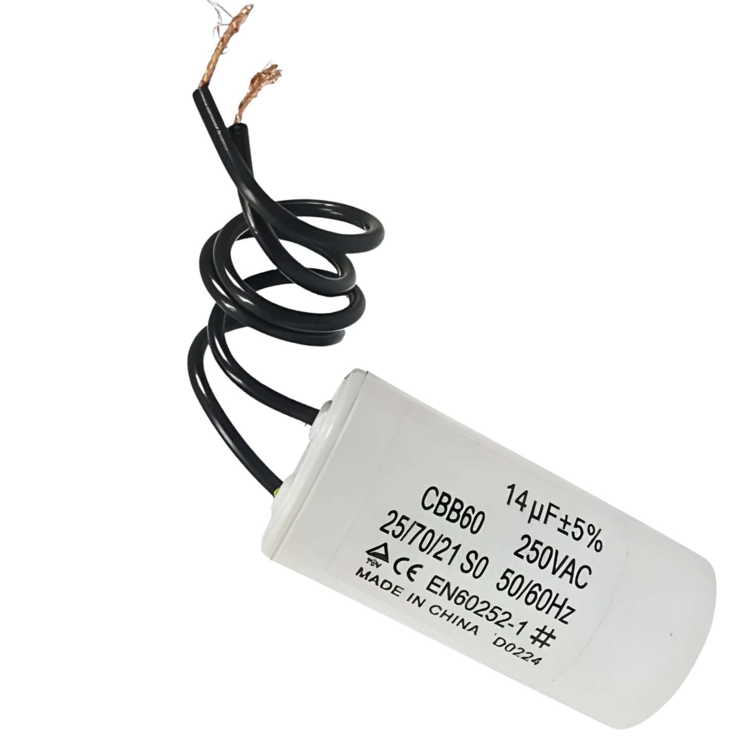 Capacitor De Partida 14uF 250V 30x46mm (2Fios)