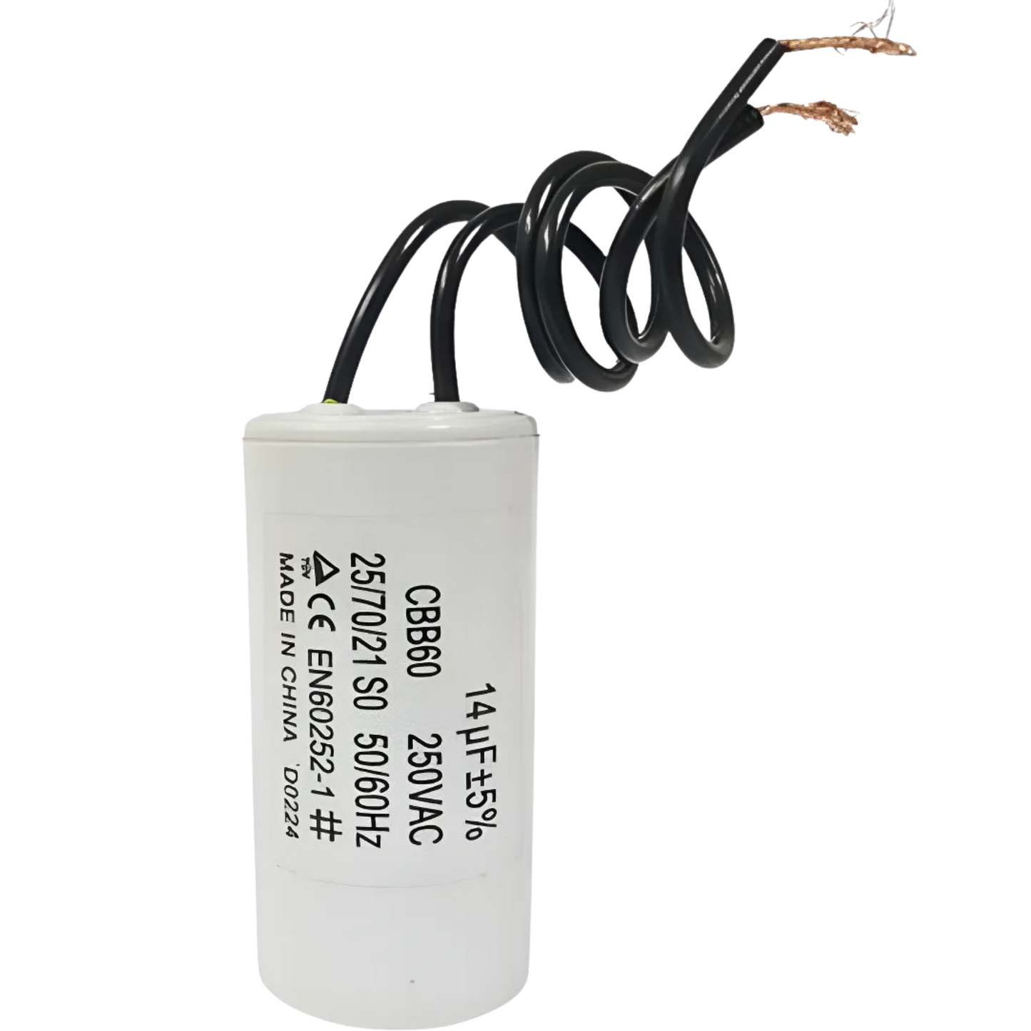 Capacitor De Partida 14uF 250V 30x46mm (2Fios)