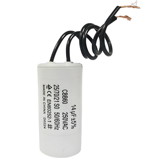 Capacitor De Partida 14uF 250V 30x46mm (2Fios)