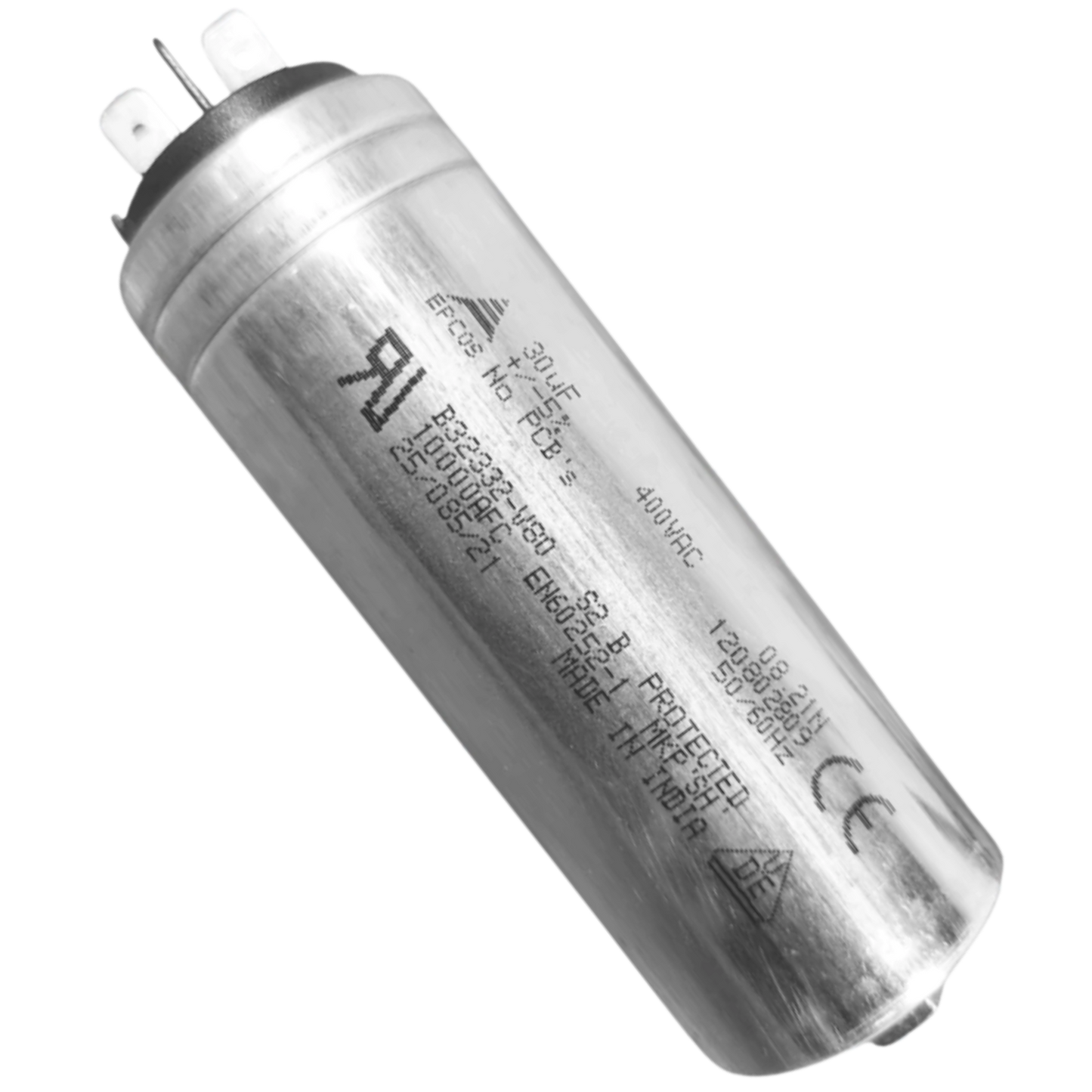 Capacitor De Partida 30uF 400V 40x103mm (Fast-on)