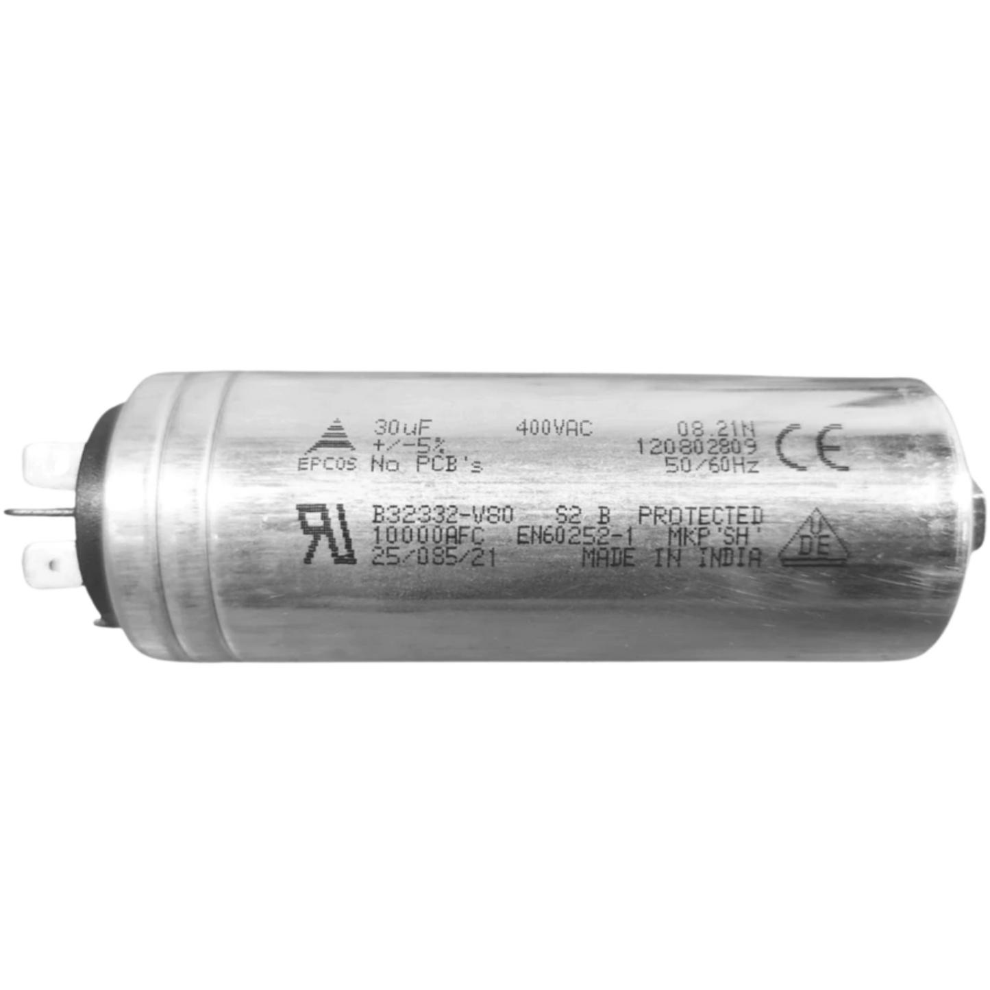 Capacitor De Partida 30uF 400V 40x103mm (Fast-on)