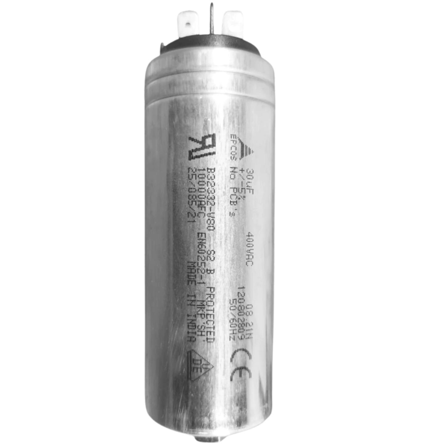 Capacitor De Partida 30uF 400V 40x103mm (Fast-on)