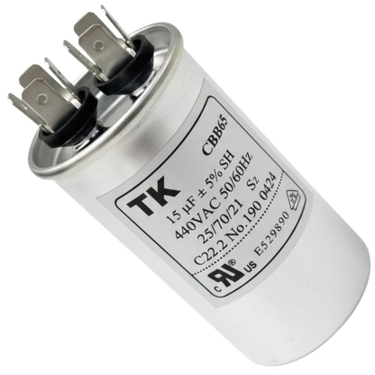 Capacitor De Partida 15uF 440V 40x70mm (Fast-on)