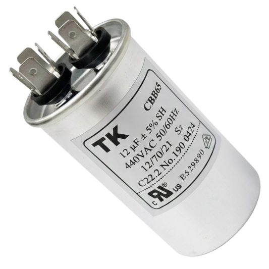 Capacitor De Partida 12uF 440V 40x70mm (Fast-on)