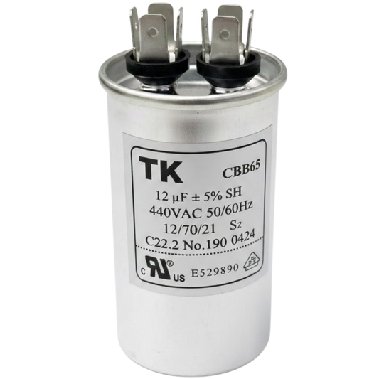 Capacitor De Partida 12uF 440V 40x70mm (Fast-on)