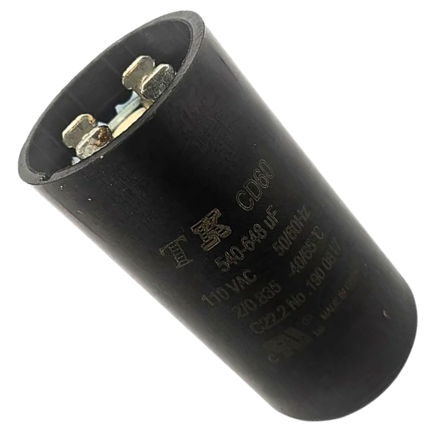 Capacitor De Partida 540uF-648uF 110V 36x70mm (Fast-on)