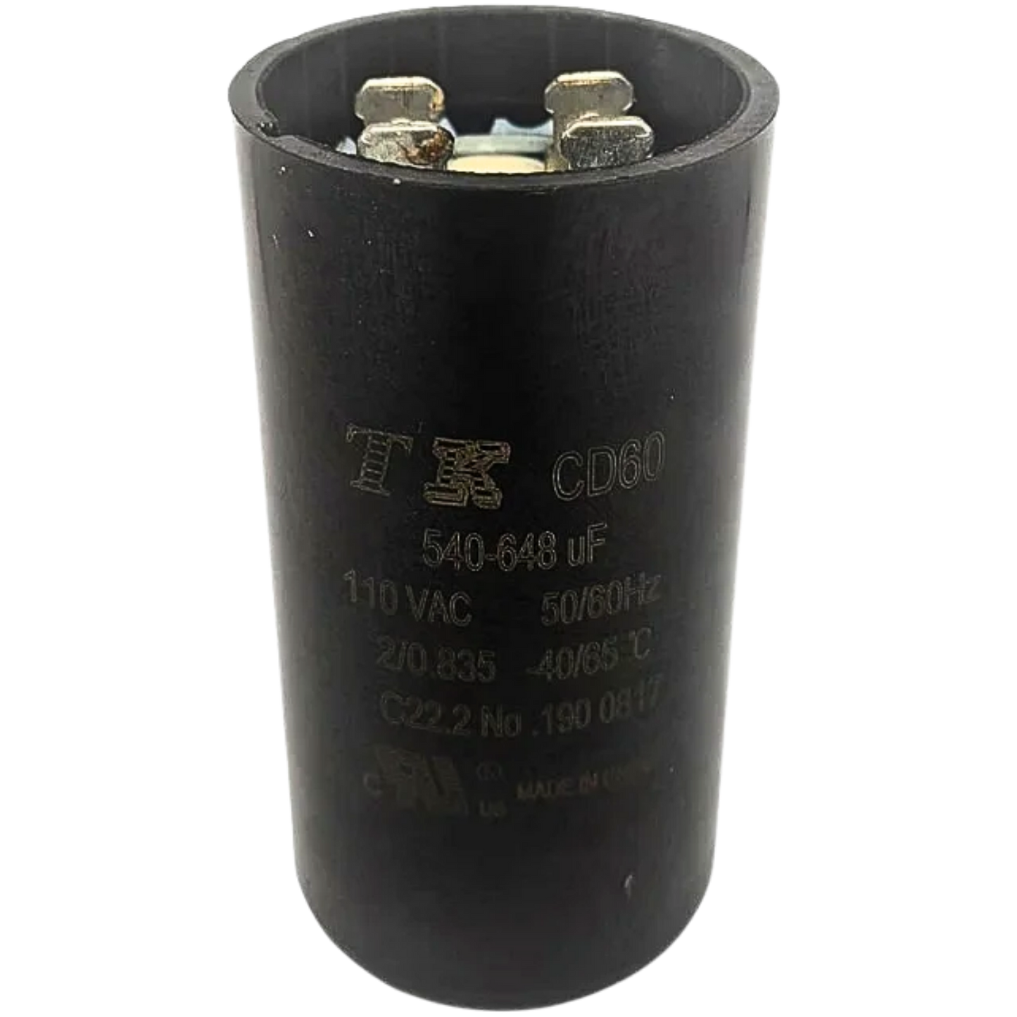 Capacitor De Partida 540uF-648uF 110V 36x70mm (Fast-on)