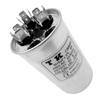 Capacitor De Partida 30uF+8uF 440V 50x90mm (Fast-on)