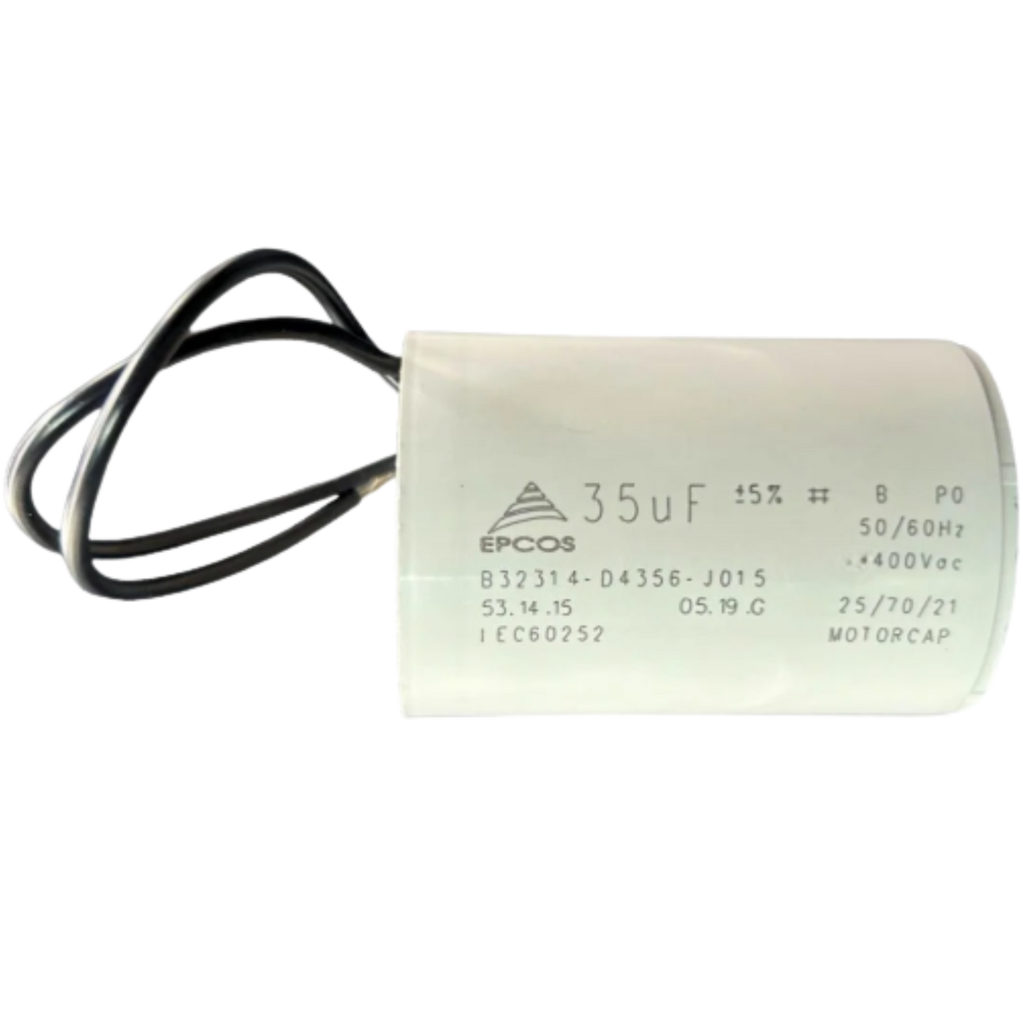 Capacitor De Partida 35uF 400V 45x65mm (2Fios)