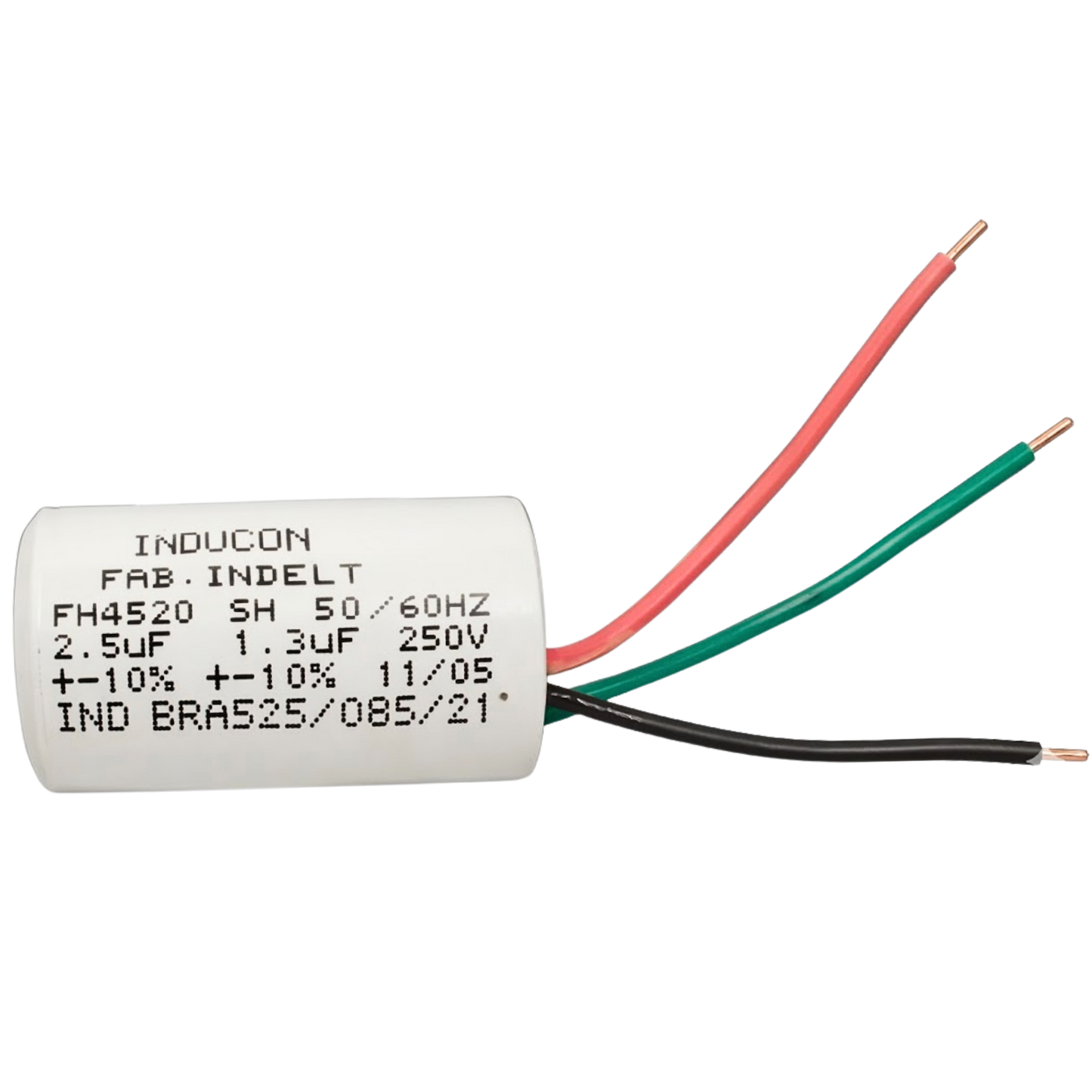 Capacitor De Partida 1,3uF+2,5uF 250V 27x47mm (3Fios)