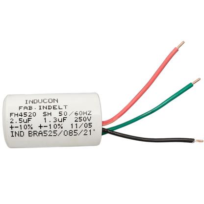Capacitor De Partida 1,3uF+2,5uF 250V 27x47mm (3Fios)