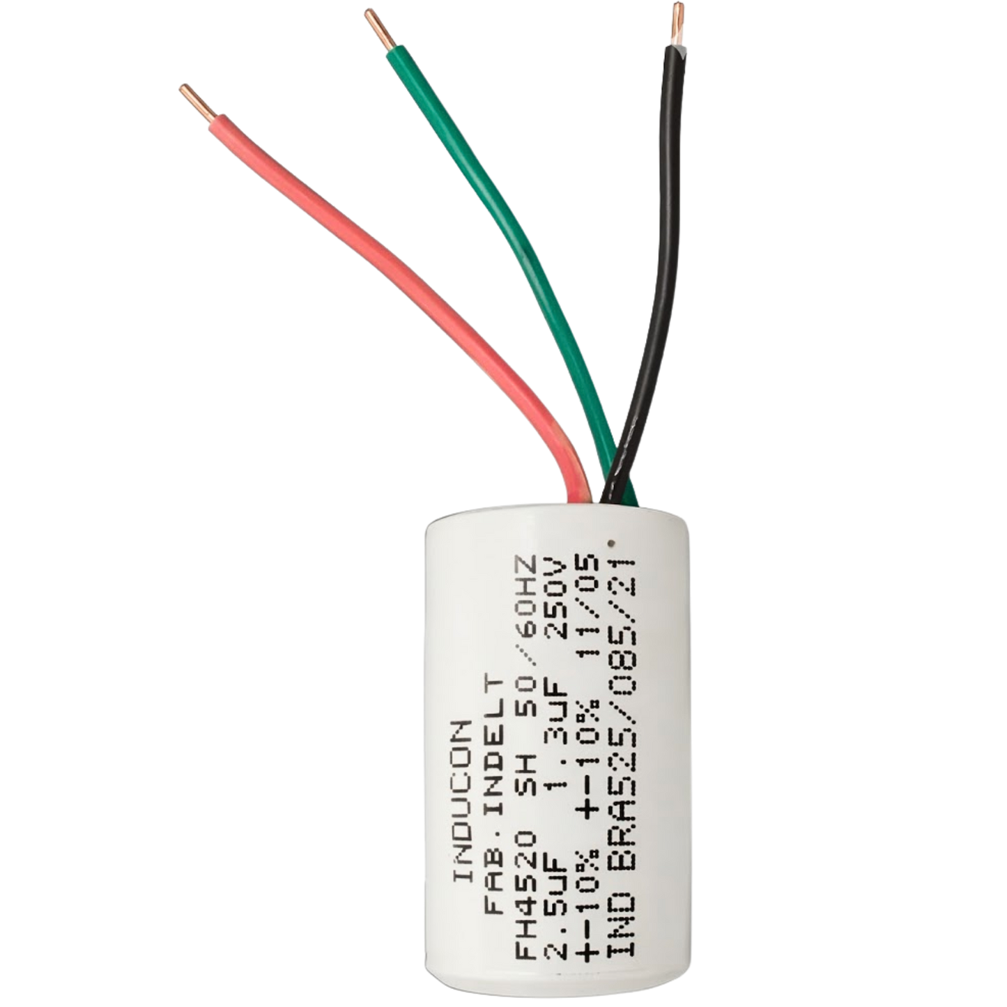 Capacitor De Partida 1,3uF+2,5uF 250V 27x47mm (3Fios)