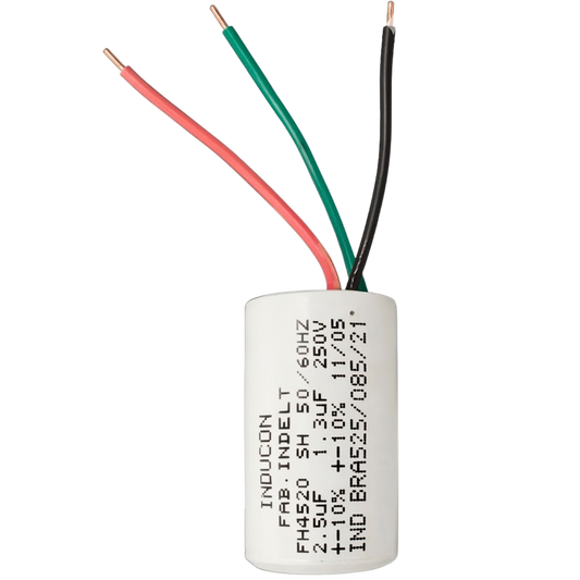 Capacitor De Partida 1,3uF+2,5uF 250V 27x47mm (3Fios)