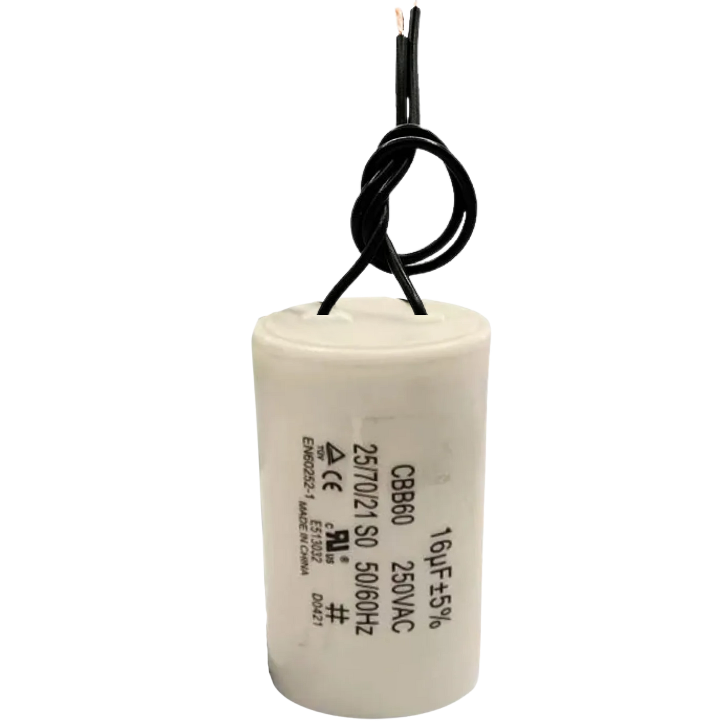 Capacitor De Partida 16uF 250V 30x45mm (2Fios)