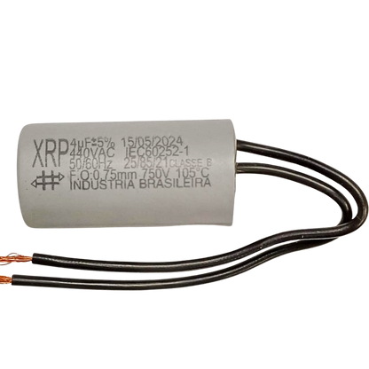 Capacitor De Partida 4uF 440V 25x45mm (2Fios)
