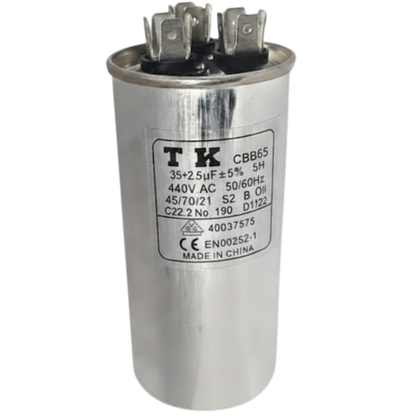 Capacitor De Partida 35uF+2,5uF 440V 50x105mm (Fast-on)