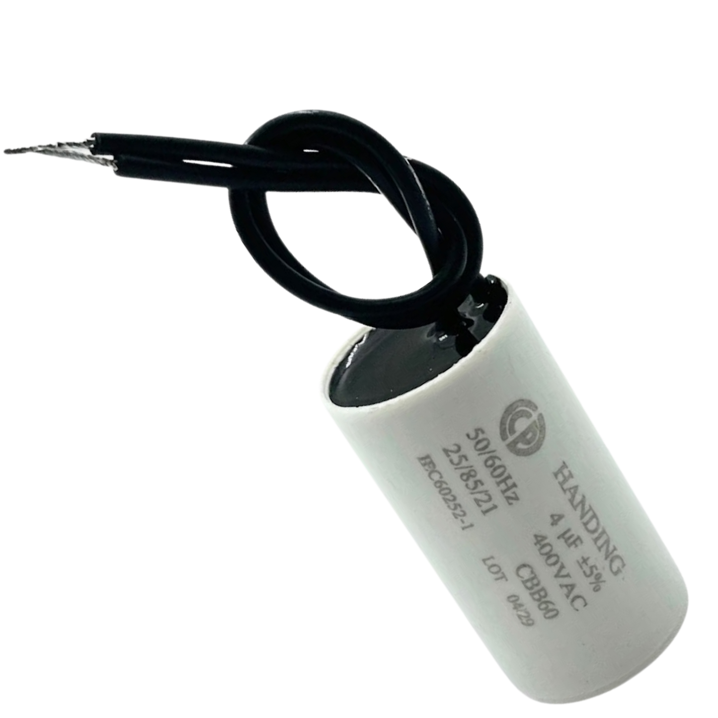 Capacitor De Partida 4uF 400V 24x48mm (2Fios)