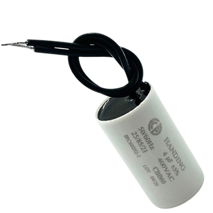 Capacitor De Partida 4uF 400V 24x48mm (2Fios)