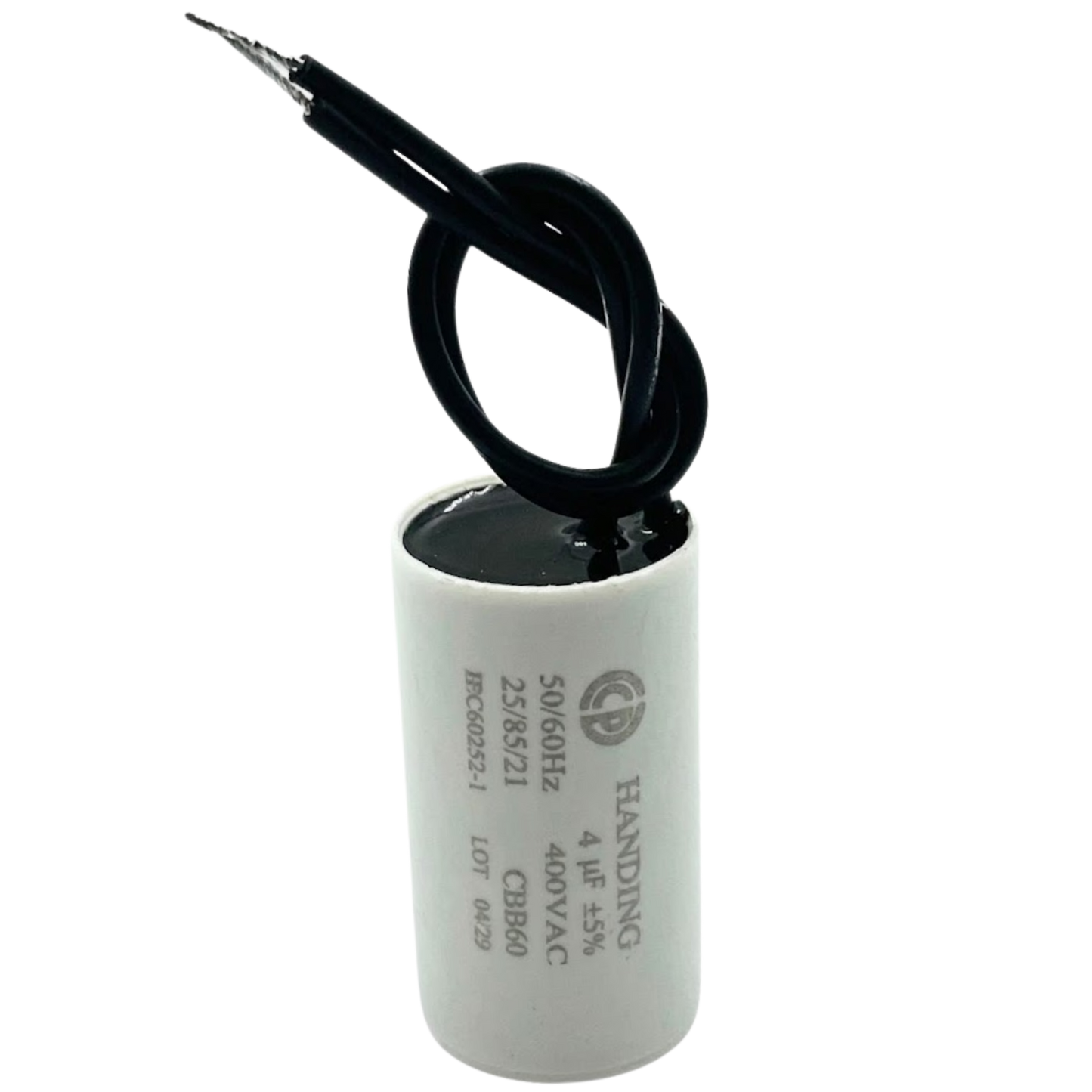 Capacitor De Partida 4uF 400V 24x48mm (2Fios)