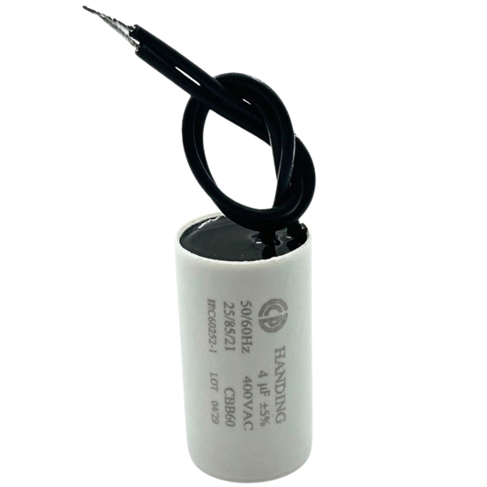 Capacitor De Partida 4uF 400V 24x48mm (2Fios)