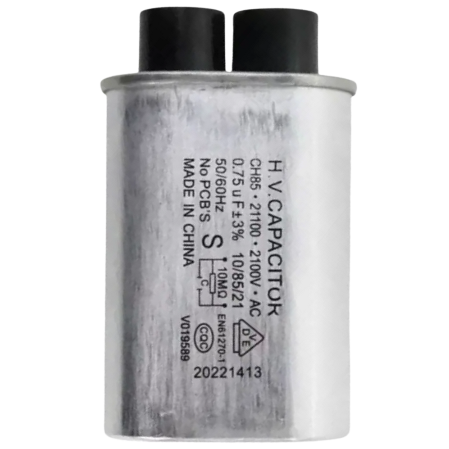 Capacitor De Microondas CB85 0,75uF 2100V 32x52mm