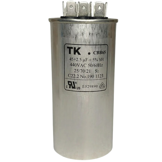 Capacitor De Partida 45uF+2,5uF 440V 55x105mm (Fast-on)