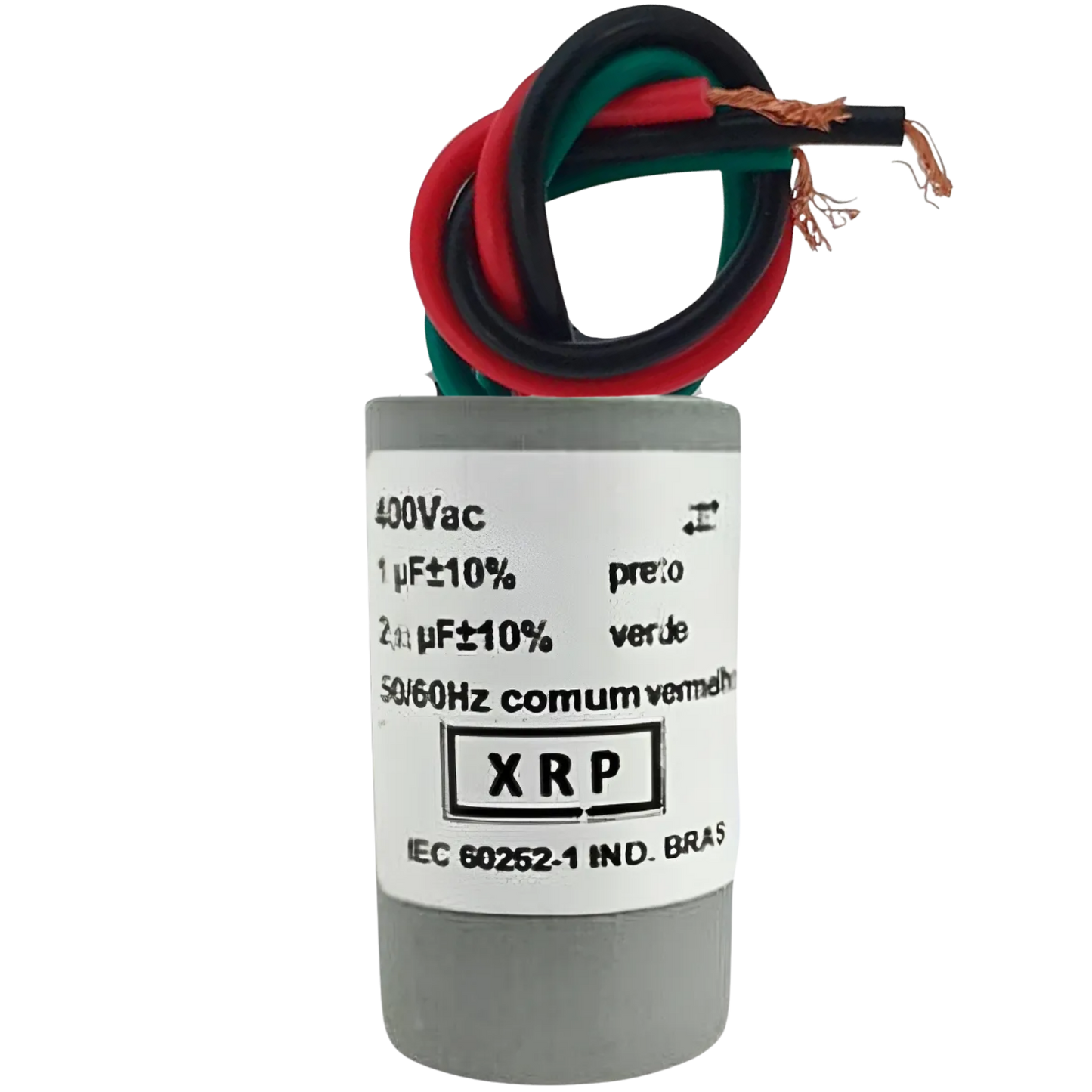Capacitor De Partida 1uF+2uF 400V 25x49mm (3Fios)
