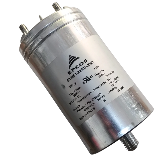 Capacitor De Partida 100uF 250/750V 60x120mm (Fast-on)
