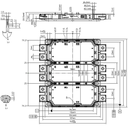 Módulo IGBT FS450R12OE4 1200V 660A