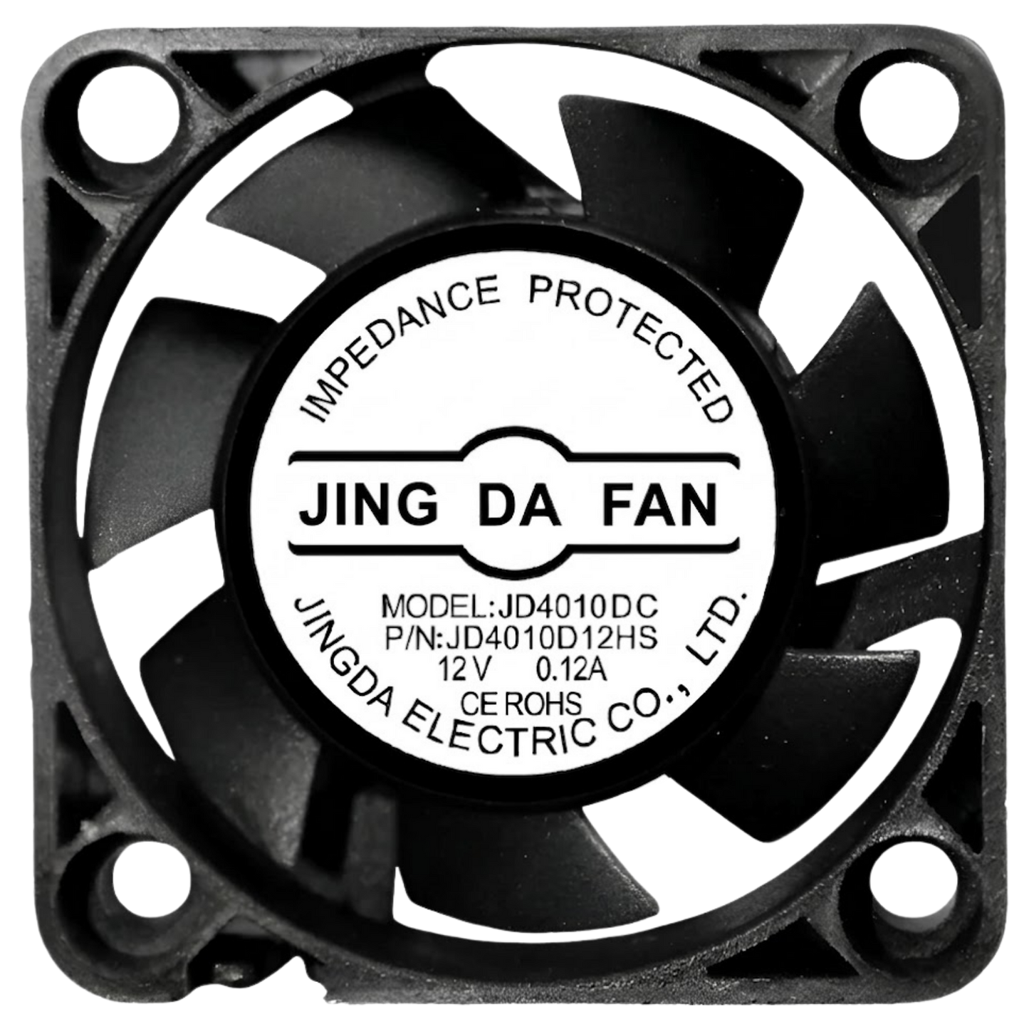 Microventilador JD4010DC 12VDC 0,12A 40x40x10mm