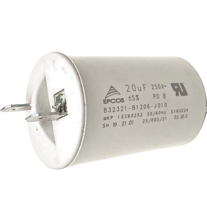 Capacitor De Partida 20uF 250V 35x54mm (Fast-on)