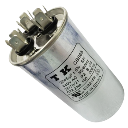 Capacitor De Partida 30uF+5uF 440V 50x90mm (Fast-on)