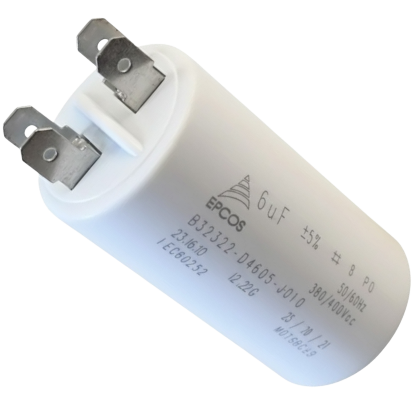 Capacitor De Partida 6uF 380/400V 30x62mm (Fast-on)