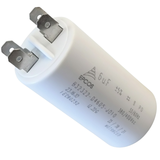 Capacitor De Partida 6uF 380/400V 30x62mm (Fast-on)