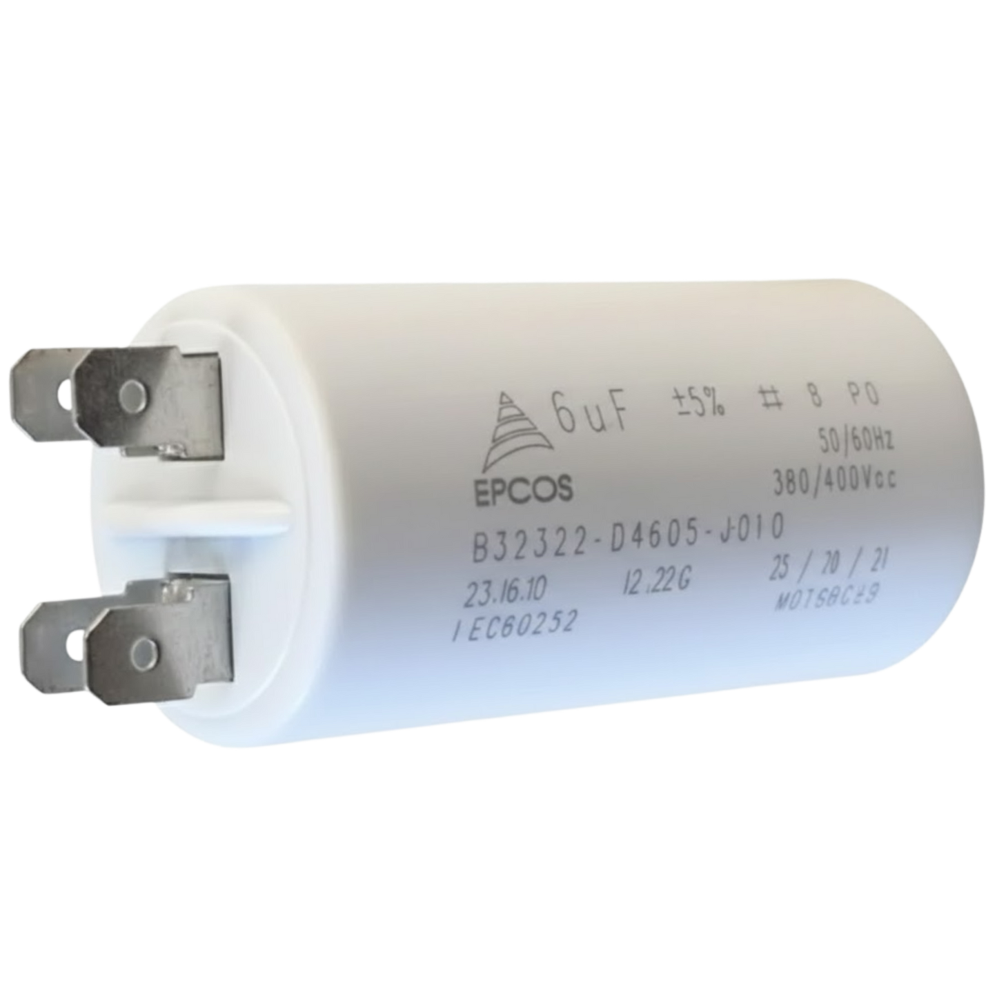 Capacitor De Partida 6uF 380/400V 30x62mm (Fast-on)