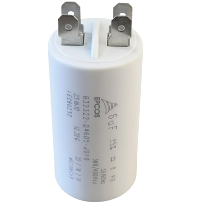 Capacitor De Partida 6uF 380/400V 30x62mm (Fast-on)