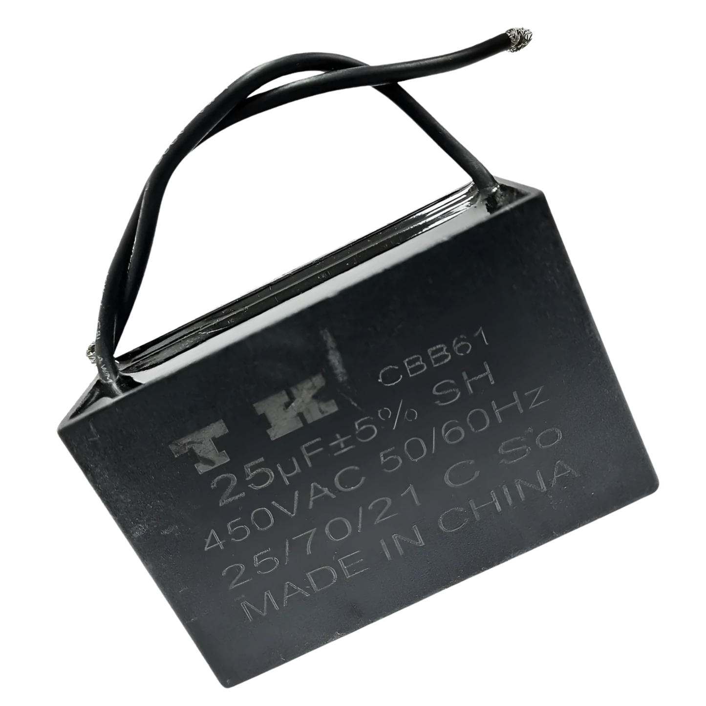 Capacitor De Partida CBB61 25uF 450V (2Fios)