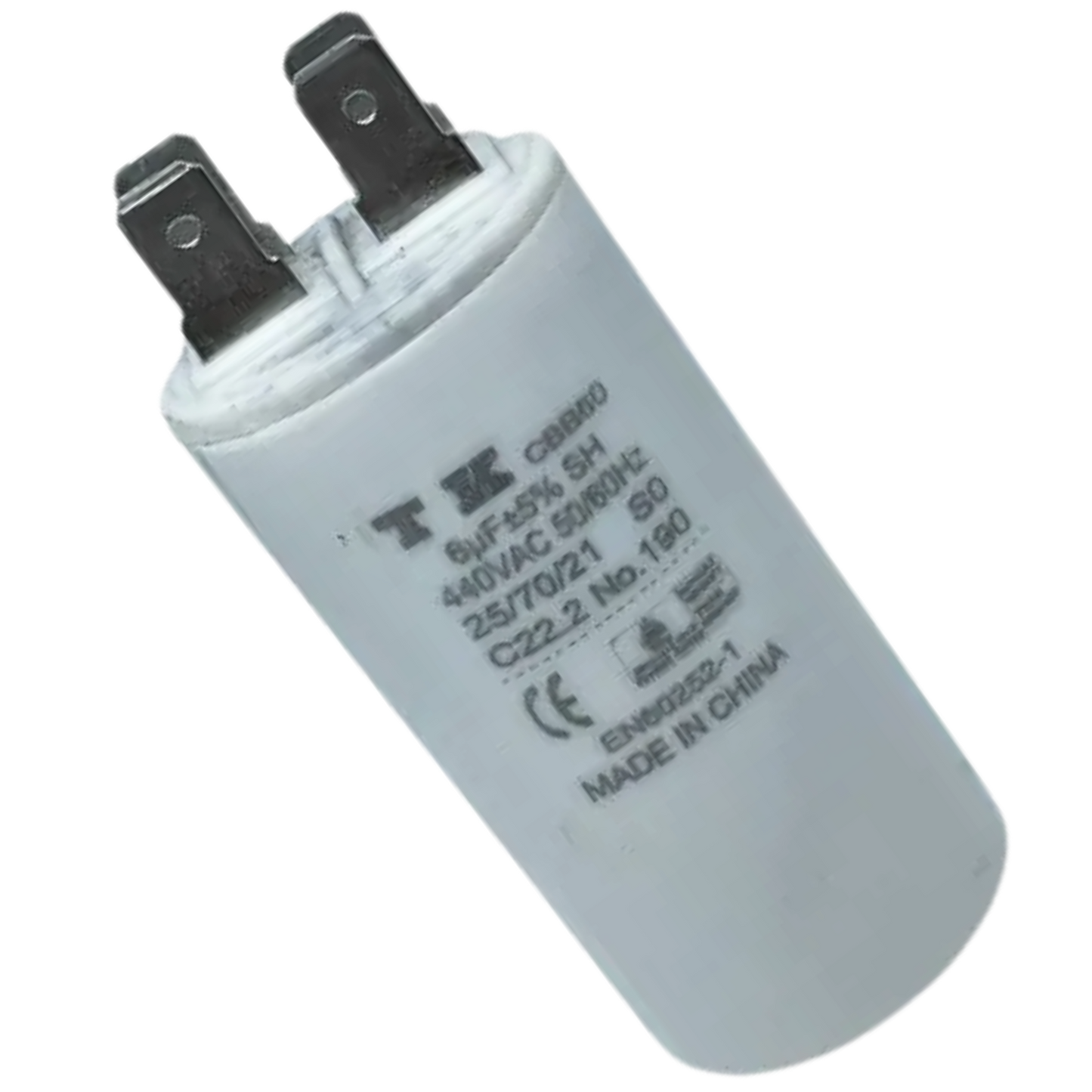 Capacitor De Partida 6uF 440V 30x60mm (Fast-on)