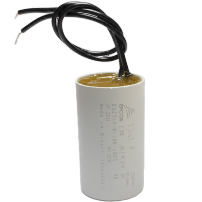 Capacitor De Partida 15uF 250V 30x49mm (2Fios)