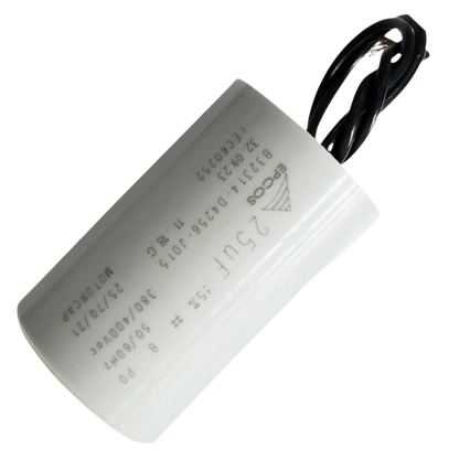 Capacitor De Partida 25uF 380/400V 40x63mm (2Fios)